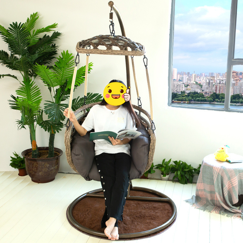 Outdoor Swing Waterproof Egg Hanging Chair Indoor Rattan Wicker Garden Patio Furniture