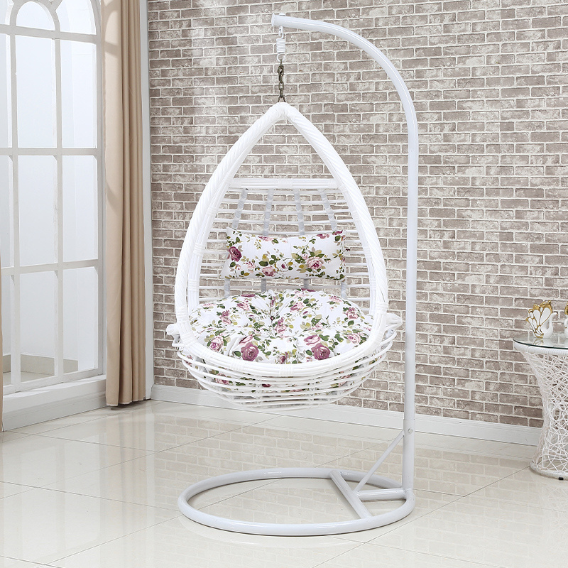 Cheap egg chair with legs white rattan outdoor furniture garden patio hanging swing chair for living room