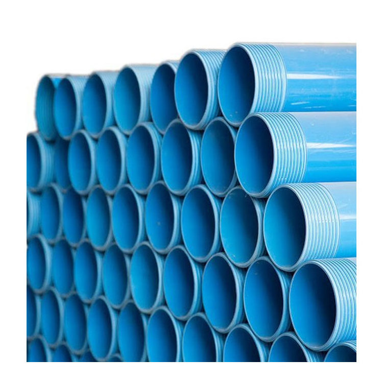 5 inch 6 inch pvc u water pipe and screen deep well pvc well casing pipe for drilling