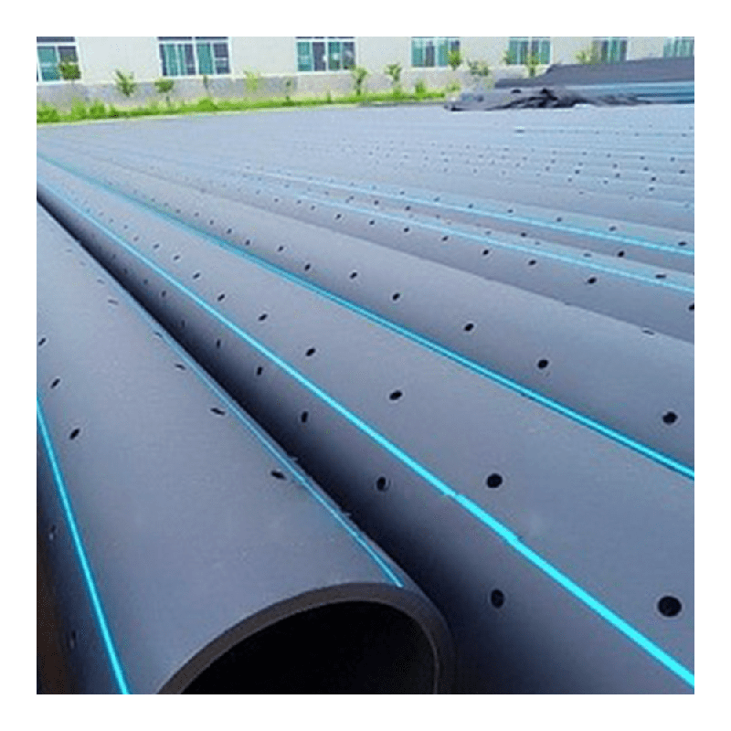 Manufacture 125mm Good Quality Hdpe Plastic Tube Drain Pe Perforated Poly Tubing 4 Inch Black Polyethylene Irrigation Pipe Price