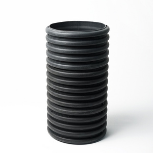 18 Inch HDPE Plastic Drriveway Culverts Pipe for Sale 300 400 600 Double Wall Corrugated HDPE Pipe SN8