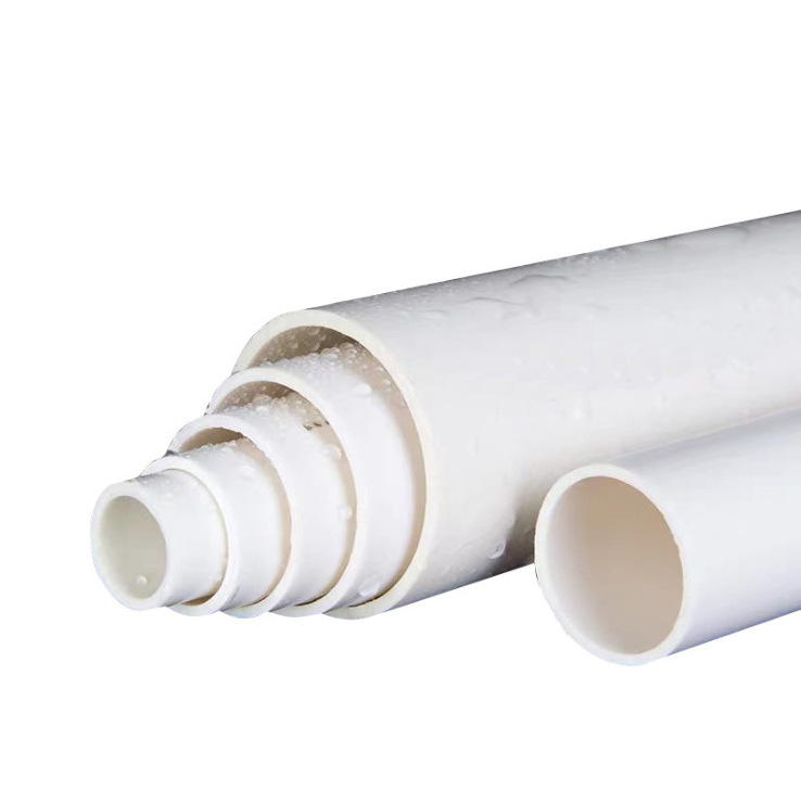 PVC drain 6 inch irrigation pipe 8/11 thick wall perforated seepage pvc pipe