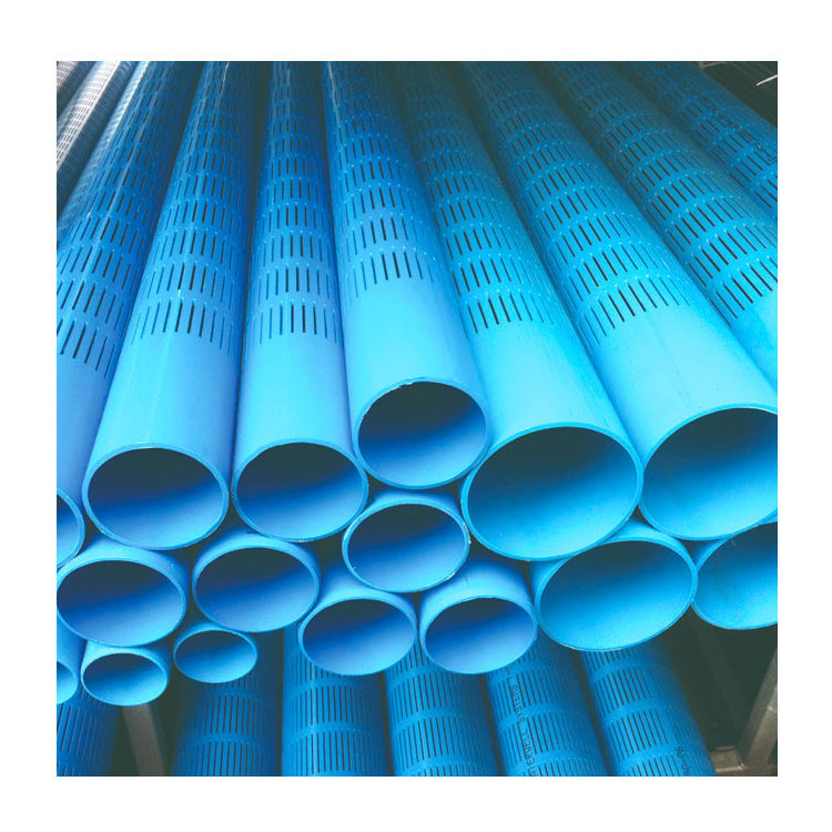 5 inch 6 inch pvc u water pipe and screen deep well pvc well casing pipe for drilling