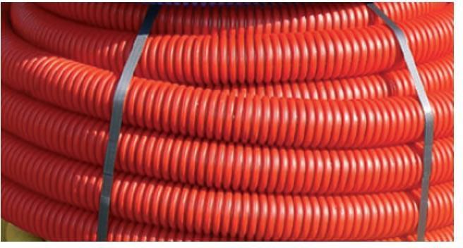 Industrial grade black hose cable tube protection PE/PP/PA corrugated pipe