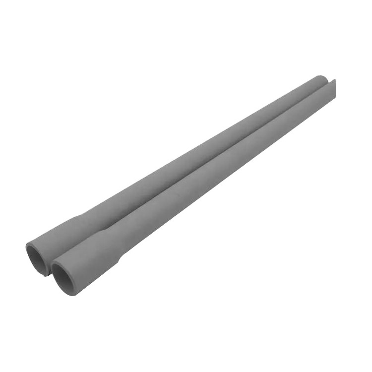 Schedule 40 Electrical PVC Pipe,Sunlight Resistant PVC Conduit In Gray with belled end