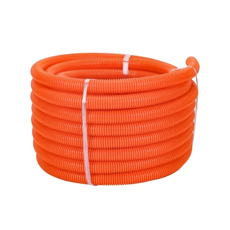 Factory Direct Shipping OEM Heat Resistant Corrugated Tube Plastic Pipe PVC Electrical Conduit Flexible Hose