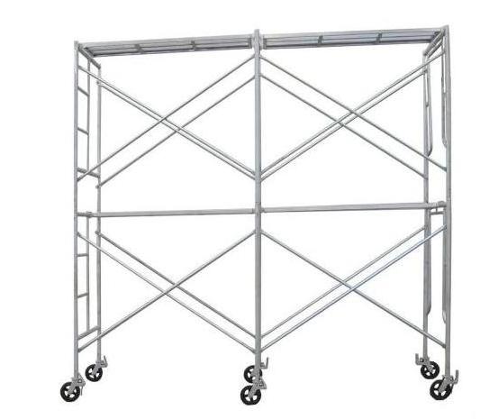 Construction hot-dip galvanized quick-lock mobile American ladder frame scaffolding