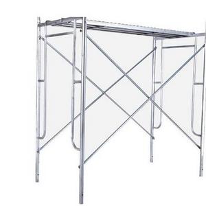 Construction hot-dip galvanized quick-lock mobile American ladder frame scaffolding