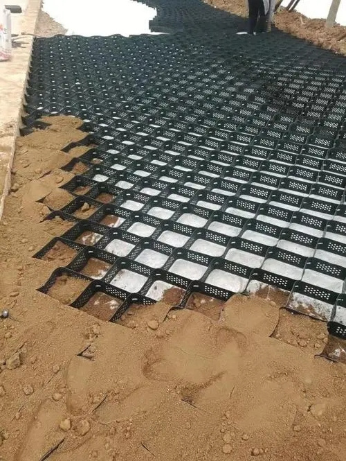 Plastic Driveway Hdpe Gravel Grid Geocells For Road Soil Stabilization Geocell Retaining Walls