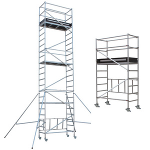 Lightweight easy to install electric lifting scaffold aluminium scaffolding for construction