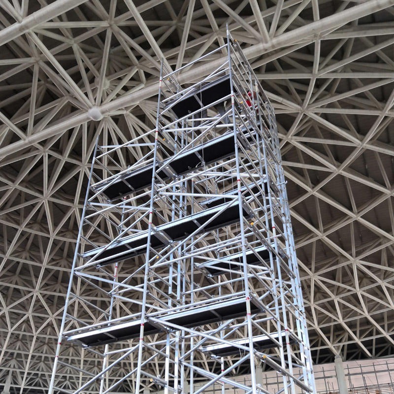 Lightweight easy to install electric lifting scaffold aluminium scaffolding for construction