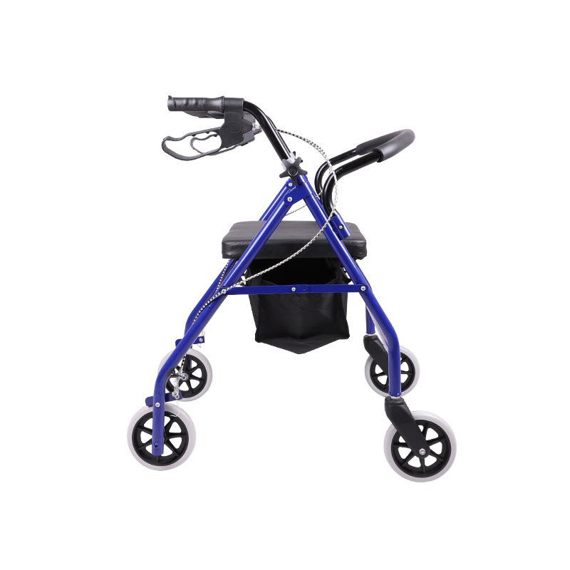 High Quality Aluminum Adult Rollator Walker Walking Aids With Handle and Brakes  Home Medical