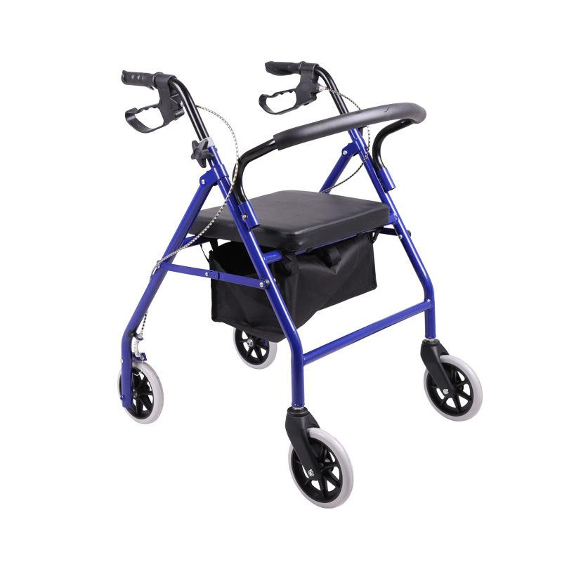 High Quality Aluminum Adult Rollator Walker Walking Aids With Handle and Brakes  Home Medical