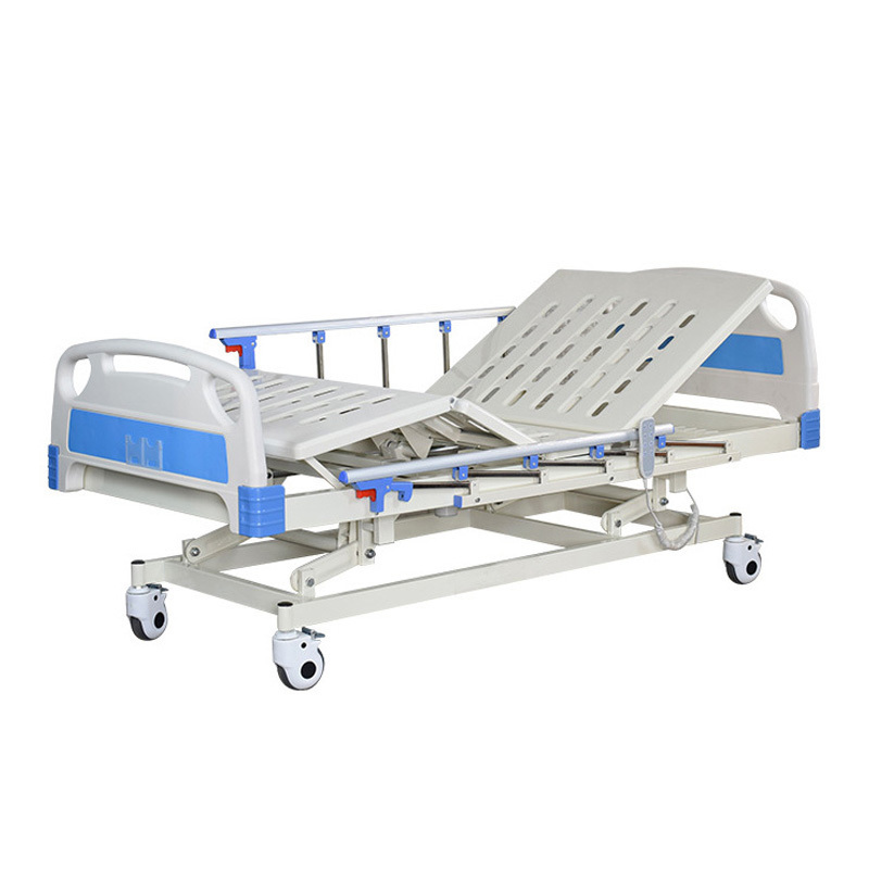 Factory Wholesale adjustable Three Function paralyzed patient elderly home care ICU three cranks Hospital Electric Medical Bed