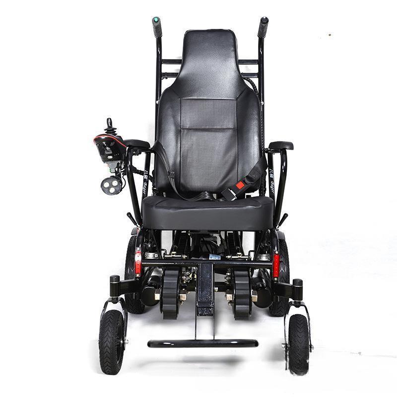 2023 Electric stair climbing wheelchair intelligent up and down stairs light folding disabled elderly crawler stair climber