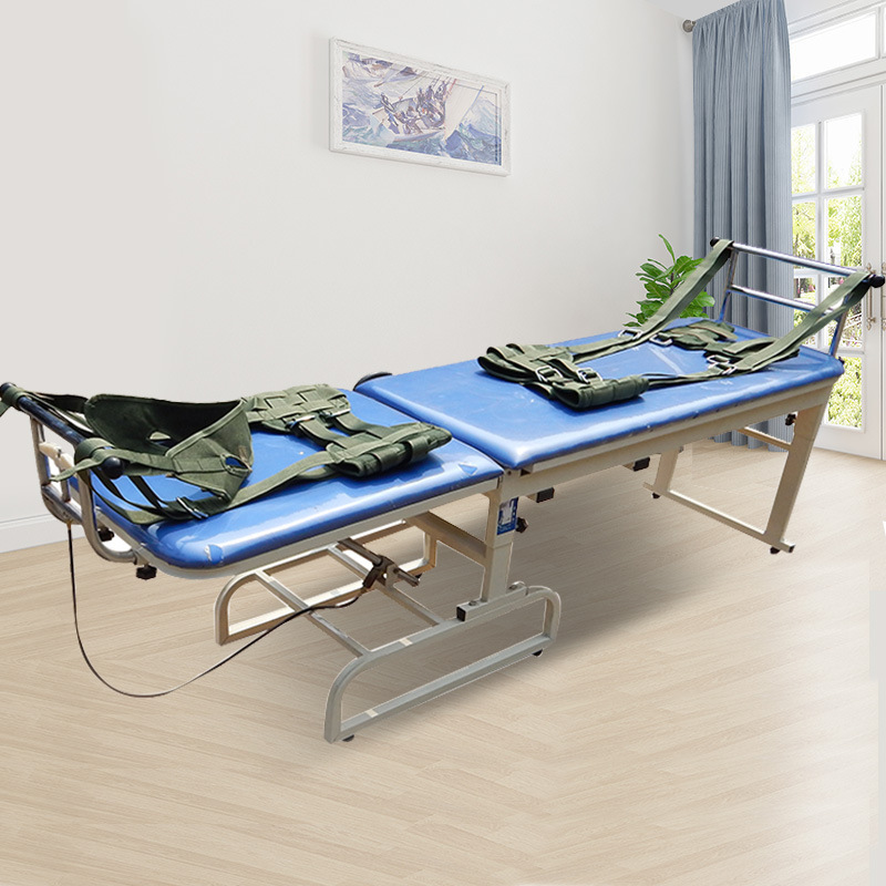 High quality  Spinal Physiological Curvature Lumber Neck And Waist Stretch Bed Traction Table orthopedics traction bed