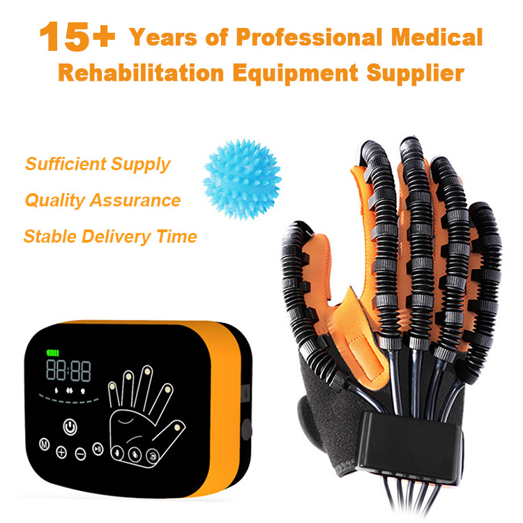 Factory Supply Pneumatic Home Stroke Patient Mirroring Hand Exercise Physiotherapy Recovery Training Finger Rehabilitation Glove