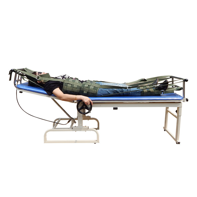 High quality  Spinal Physiological Curvature Lumber Neck And Waist Stretch Bed Traction Table orthopedics traction bed