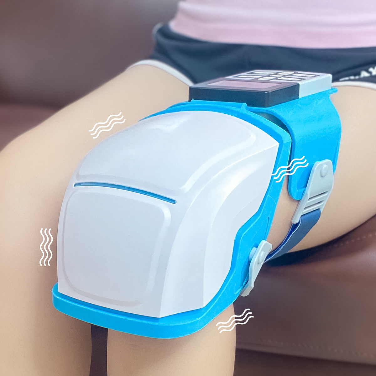 USB Powered Smart Hot Compress Knee Relaxing Massager Multifunctional Heated Vibration Joint Massage Belt Leg Foot Pain Relief