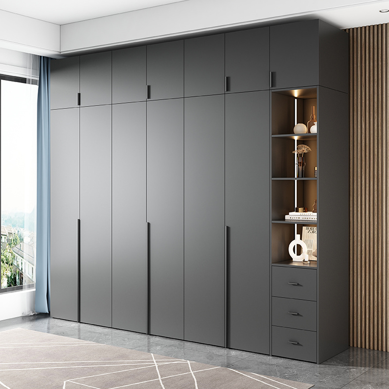 Wardrobes Home Bedroom Desk One Combination Cloakroom Nordic Light Luxury Modern Simple Minimalist Corner Large Wardrobe Closet