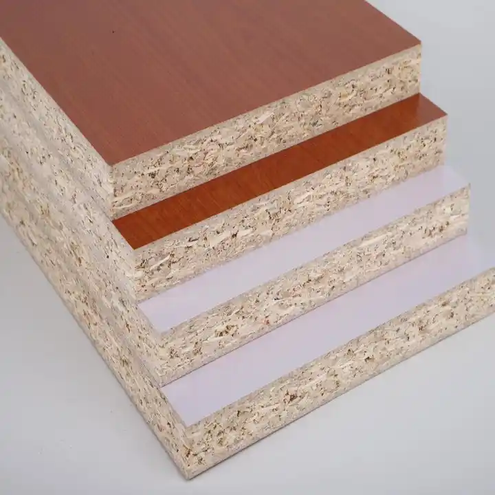 High Quality Laminated 18mm Raw Wood Melamine Chipboard Furniture Particl Board Particleboard Veneer