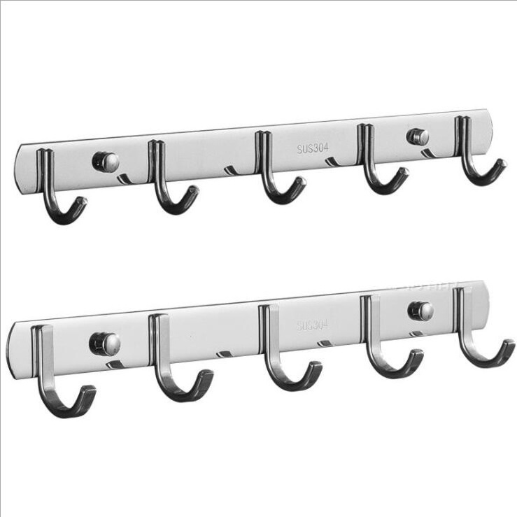 Heavy Duty Stainless Steel 304 Door Back Hook Hangers for Coat Rack and Living Room Furniture Made of Durable Metal Tools