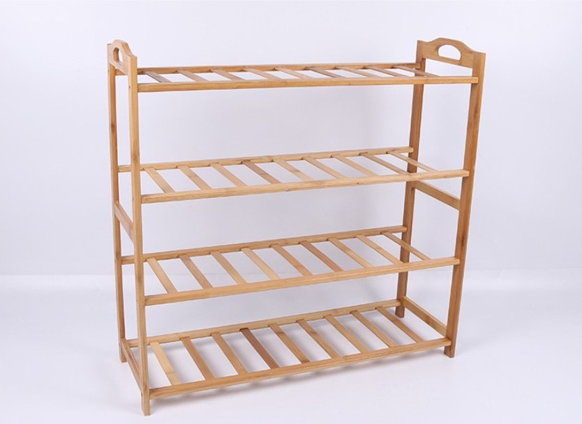 Modern Brown Wood Storage Cabinet Easy to Assemble Dustproof Multi-Layer Multifunctional Shoe Rack for Home Furniture