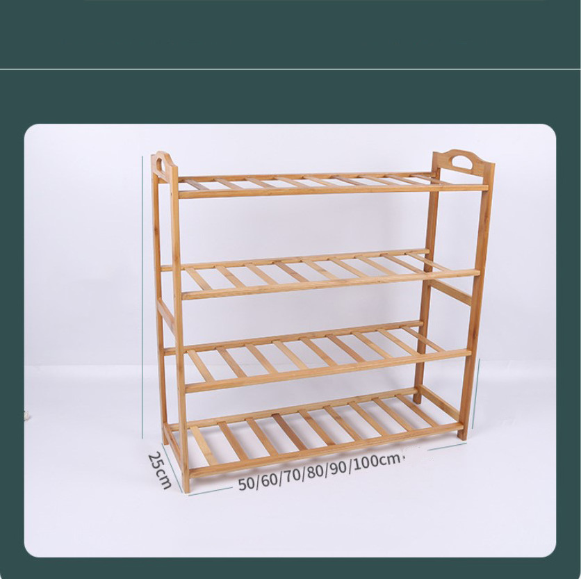 Modern Brown Wood Storage Cabinet Easy to Assemble Dustproof Multi-Layer Multifunctional Shoe Rack for Home Furniture