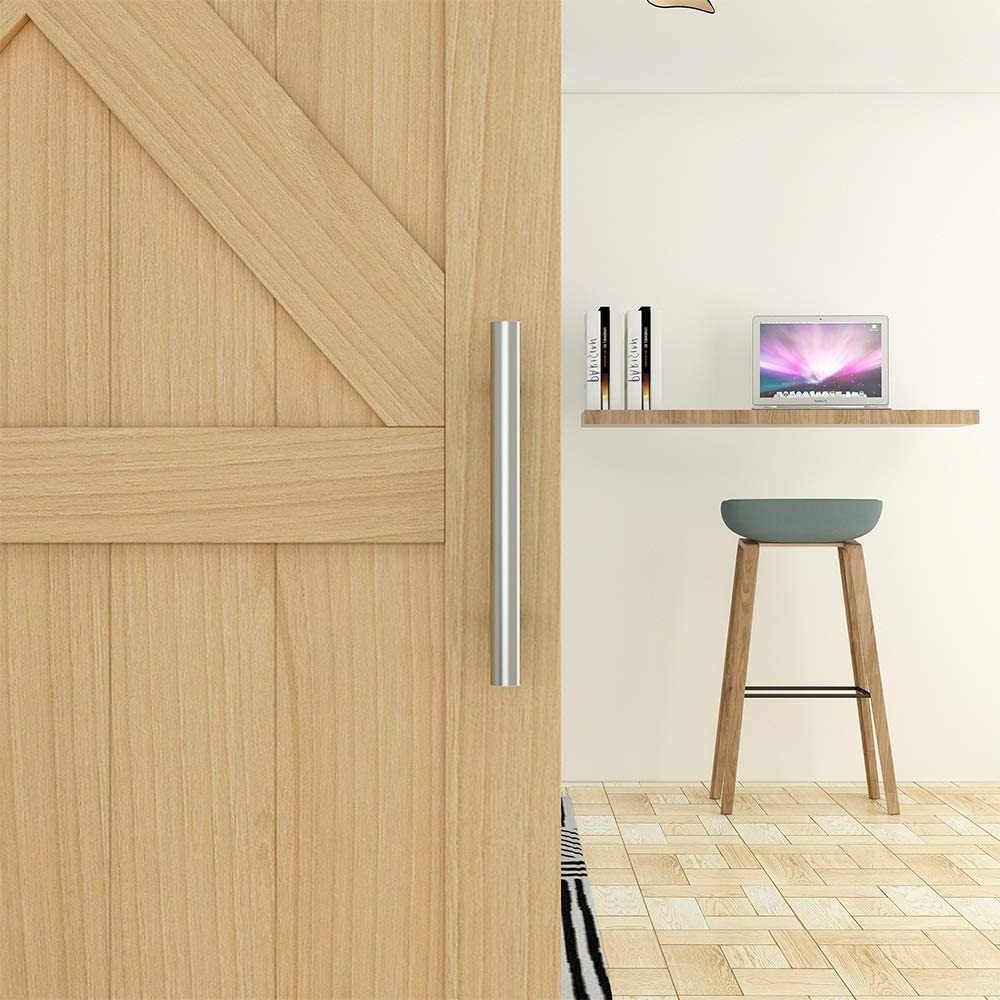 12inches Sliding Barn Door Handle Stainless Steel H Shape Swing Door Handle Push Pull Bar Handle for barndoor