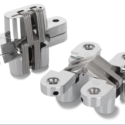 Invisible Hidden Hinge 180 Degree Swing Hinges for Cabinet Door and Barn Door Made of Durable Zinc Alloy