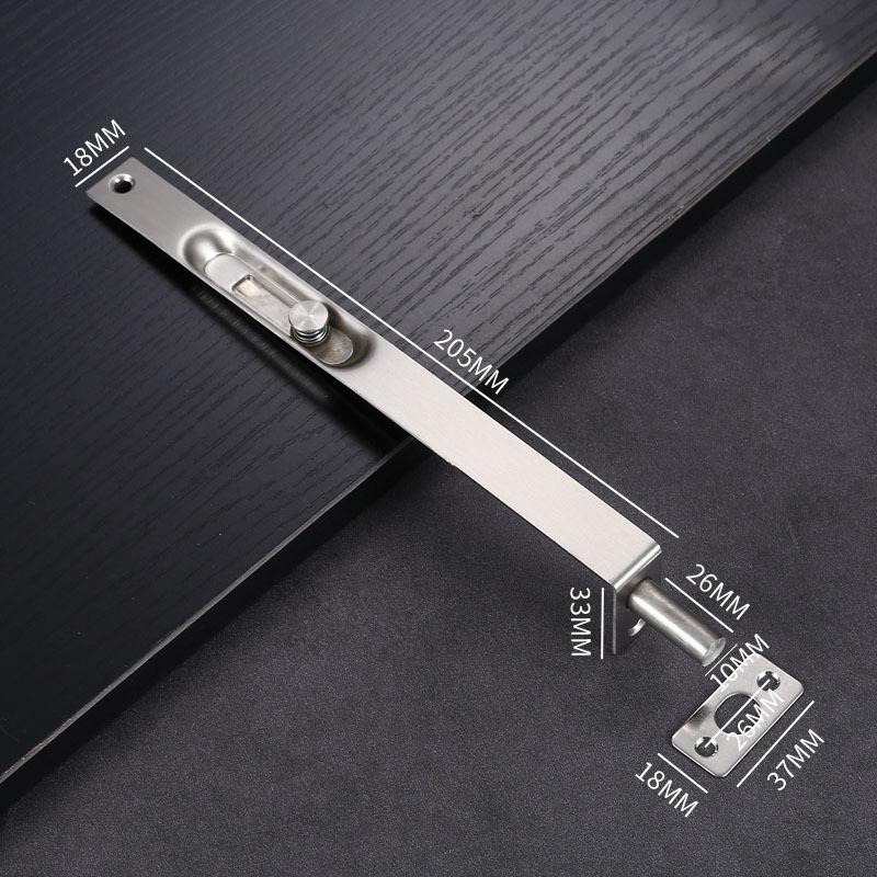 Stainless steel dark core latch concealed anti-theft latch door and window with door stop latch