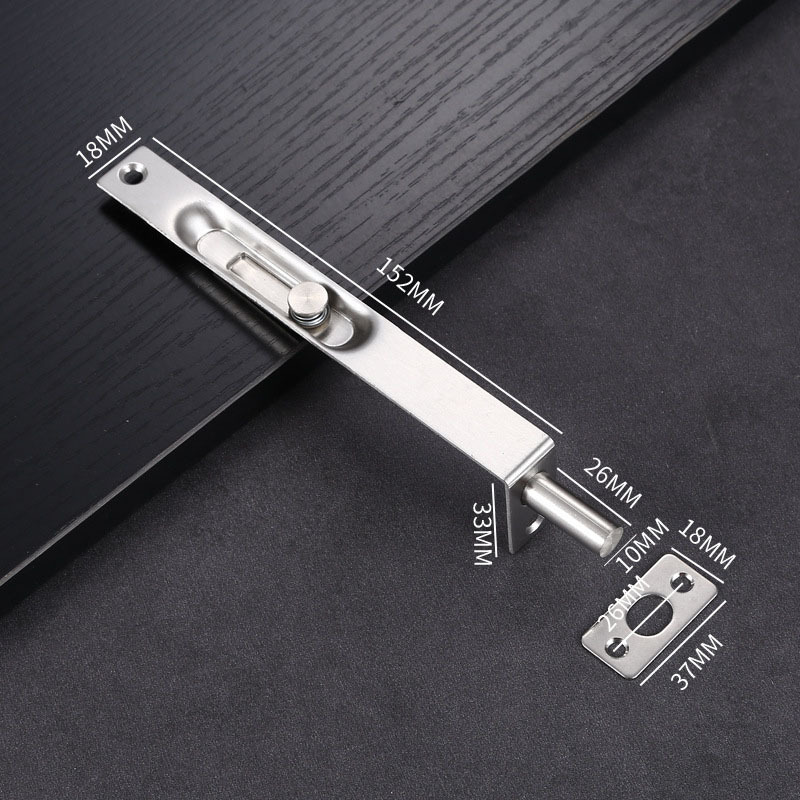 Stainless steel dark core latch concealed anti-theft latch door and window with door stop latch