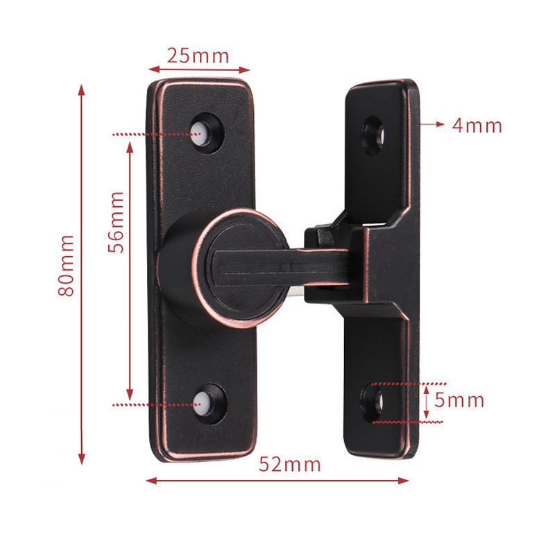 90 Degree Heavy Duty Thickened Flip Door Latches Sliding Barn Door Flip Locks Right Angle Gate Latch