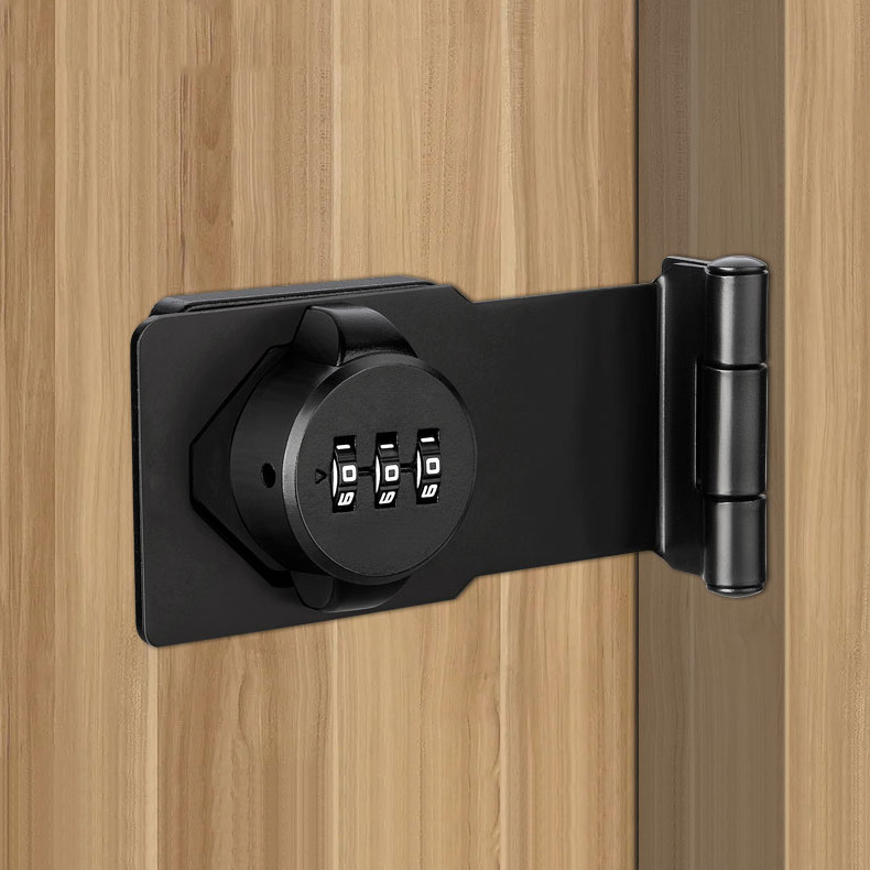 Cabinet door 90 degrees combination lock refrigerator lock anti-theft drawer lock file cabinet latch