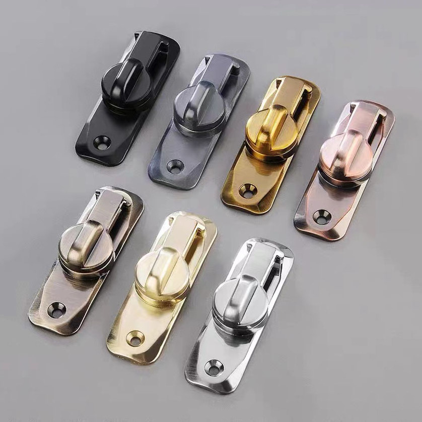 Black Heavy Duty H Bolt 90 degree 180 degree universal door latch window accessories barn door lock