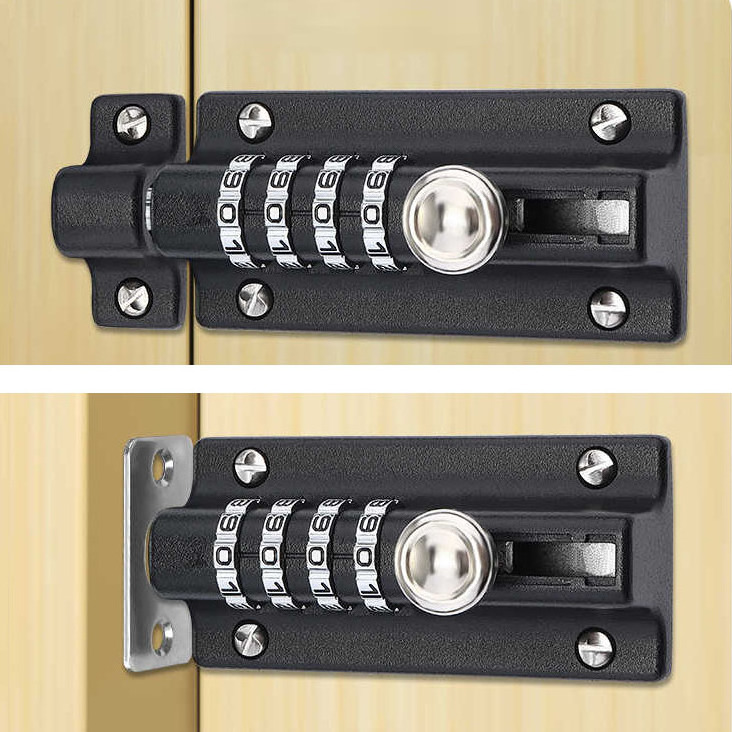 Zinc alloy password latch children's security door reinforcement lock 3 inches anti-theft security door buckle