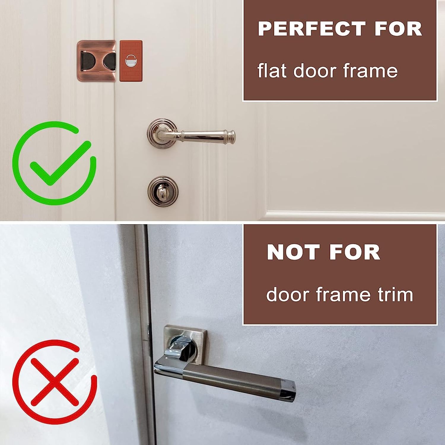 Safety Childproof Door Reinforcement Lock Latch Extra Defend Door Lock for Inward Swinging Door