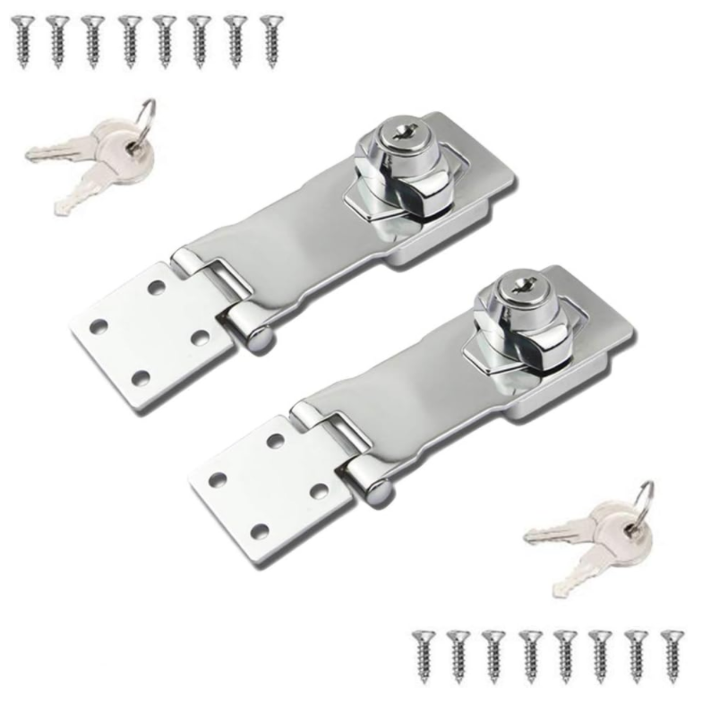 Door Keyed Locks Cabinet Locks Twist Knob Keyed Locking Hasp Zinc Alloy with Iron Chrome Plating