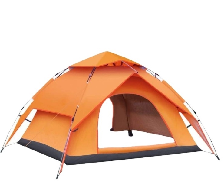 3/4 Persons Durable Outdoor Pop up Tube Tent House Waterproof for Camping Easy Setup Outdoor Furniture for Families