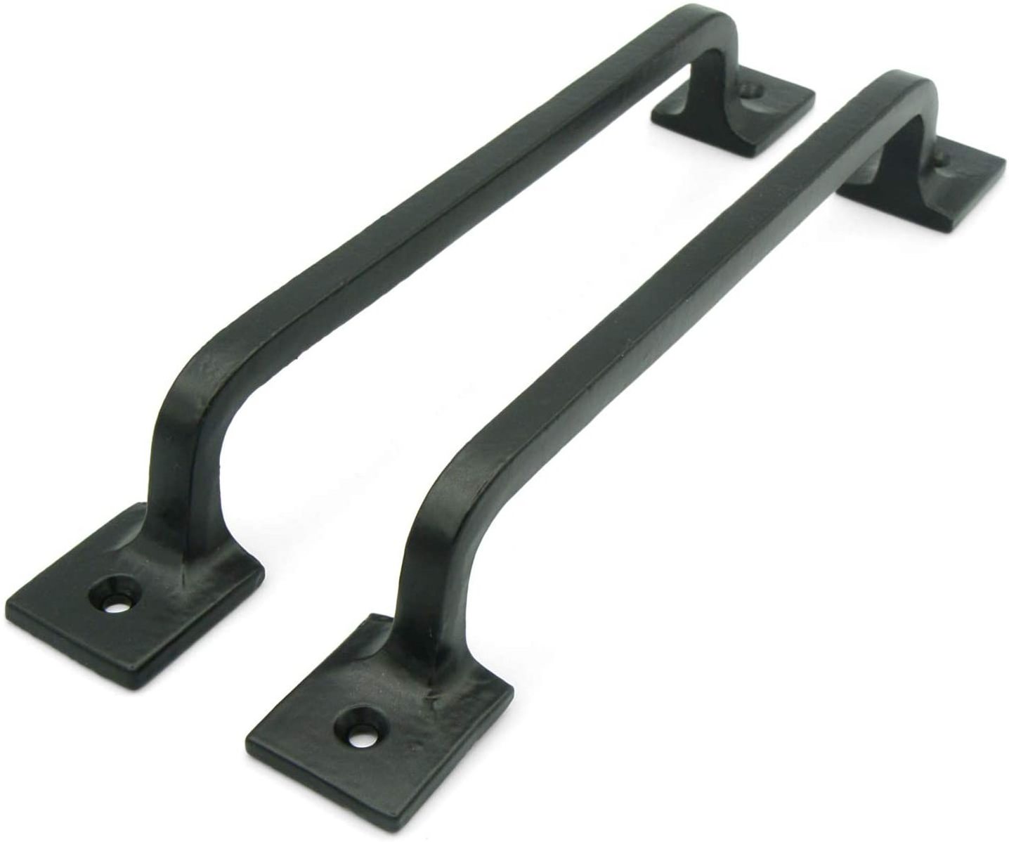 9 inches Black Cast Iron Pull Handles Squared Base Cabinet Door Handles Gate Handle Pull Barn Door Hardware