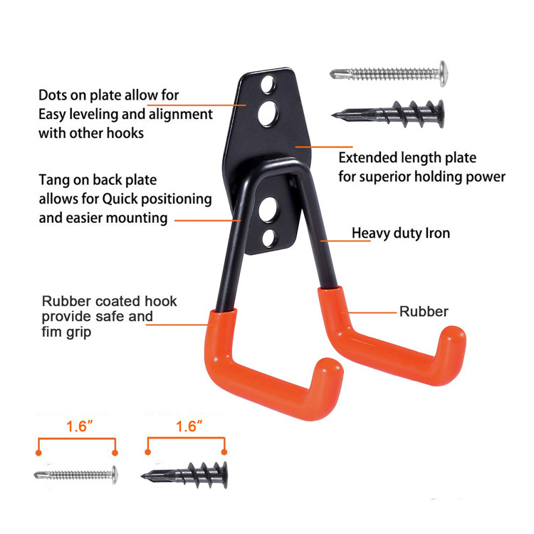 Living Room Furniture Garage Storage Hooks and Hangers Multi-Purpose Coat Rack Home Furniture Utility Hooks