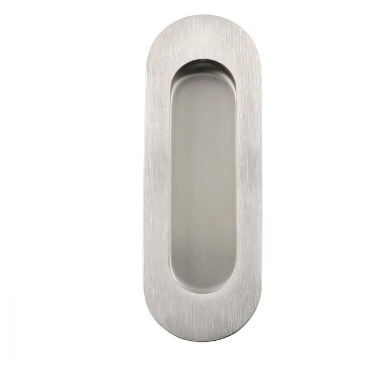 120mm Hidden Recessed Pull Handle Oval Flush Concealed Furniture Handle for Door Drawer Cabinet Sliding Door