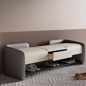 Simple modern shoe bench doorway shoe bench entrance storage stool bedroom bedside stool living room bench