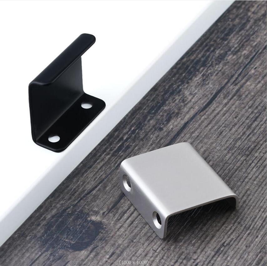 Wholesale Custom Iron Metal Upgraded C/C 1 Inch Brushed Nickel Black Kitchen Cupboard Cabinet Furniture Handle for Closet