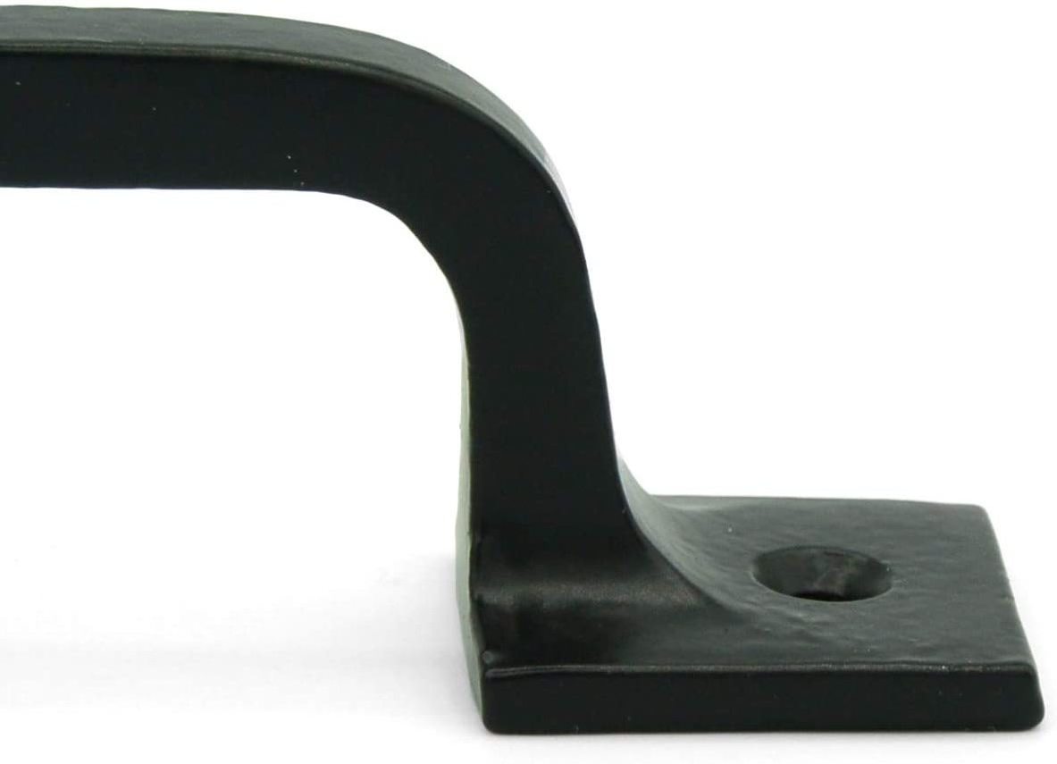 9 inches Black Cast Iron Pull Handles Squared Base Cabinet Door Handles Gate Handle Pull Barn Door Hardware