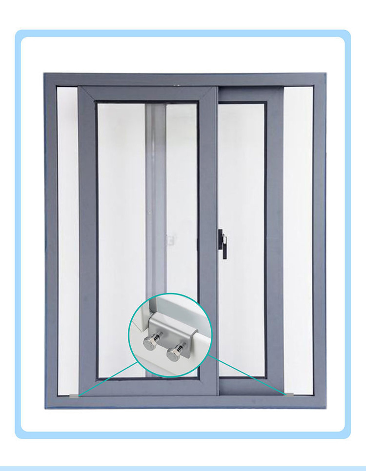 Safety Lock Adjustable Glass Windows Stopper Vertical Child Proof Home Sliding Window Locks