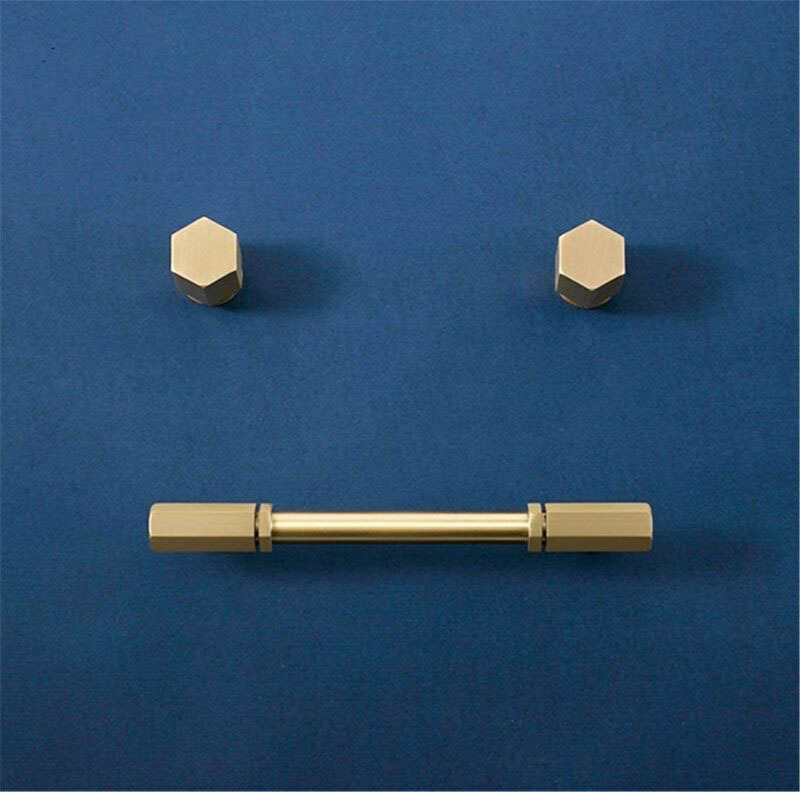 Brass Cabinet Handles T-bar Pull Dresser Knobs for Wardrobe and Kitchen Furniture Hardware Modern from Guangzhou Gold 128mm