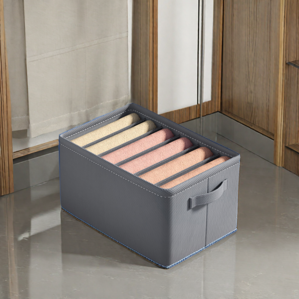 Hot Selling PVC Fabric Storage Box Single Tier Collapsible Wardrobe Organizer for Clothing Shoes Bedding in Home Closets