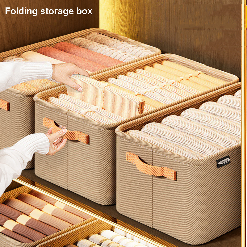 Foldable Plastic Pants Clothing Storage Box Wardrobe Clothes Organizer Drawer for Underwear T-Shirt Sweater Storage Cabinet