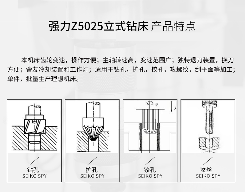 Z5030 vertical drilling machine price pillar type